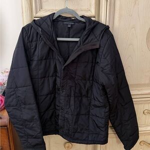 Banana Republic Men's Black Puffer Jacket